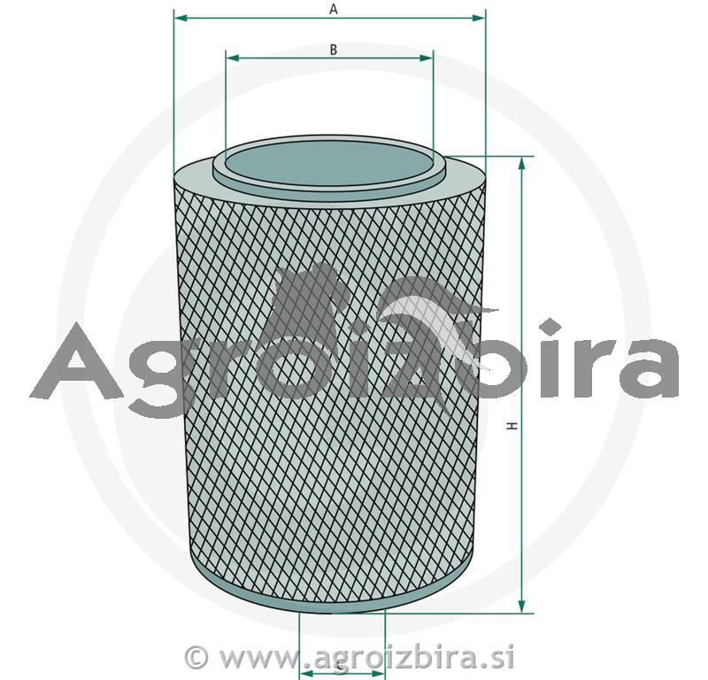 FILTER ZRAKA NOTRANJI AGT 850