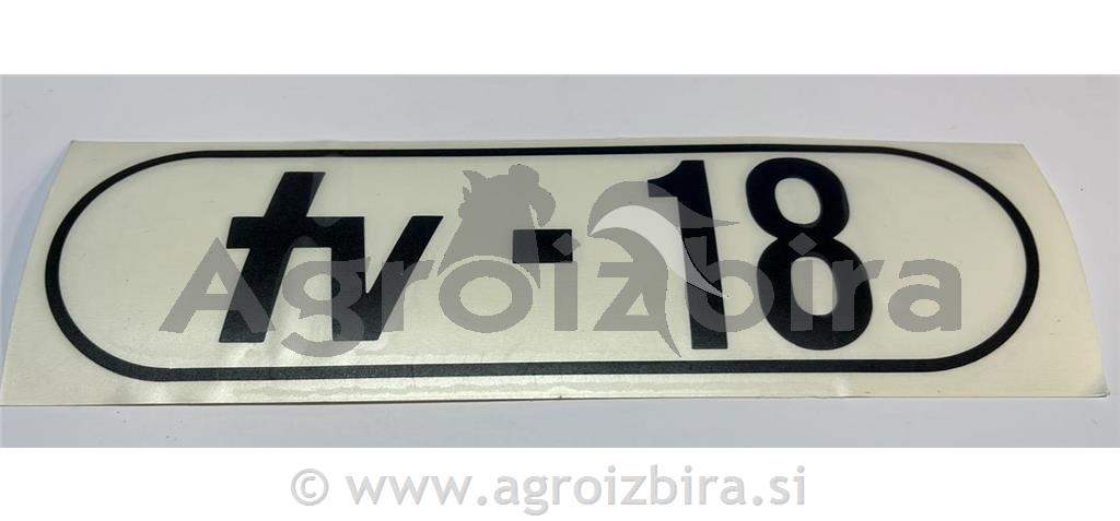 NALEPKA '' TOMO VINKOVIĆ TV-18''