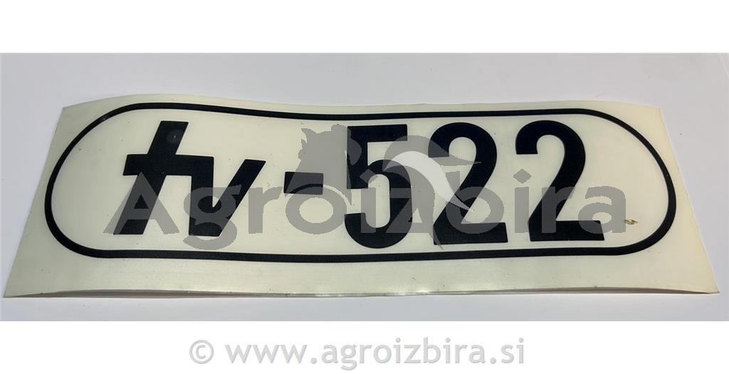 NALEPKA '' TOMO VINKOVIĆ TV-522''