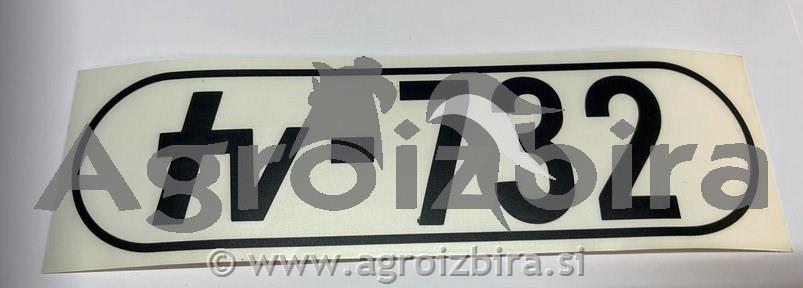 NALEPKA '' TOMO VINKOVIĆ TV-732 ''