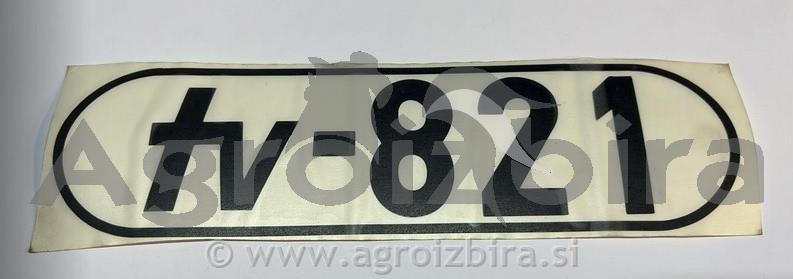 NALEPKA '' TOMO VINKOVIĆ TV-821 ''