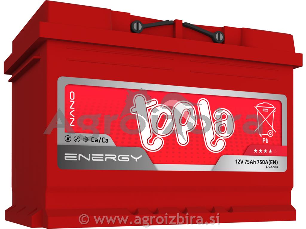 AKUMULATOR 12 V 75 AH TOPLA ENERGY