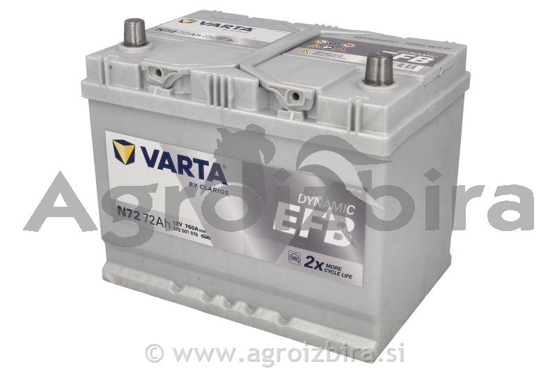 AKUMULATOR 12 V 72 AH eEFB VARTA