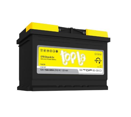 AKUMULATOR 12 V 70AH EFB TAB TOPLA