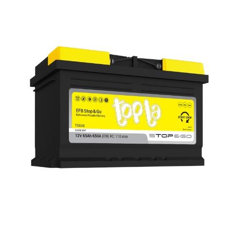 AKUMULATOR 12 V 65AH EFB TAB TOPLA