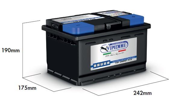 AKUMULATOR 12 V 65 AH VIPIEMME 580A