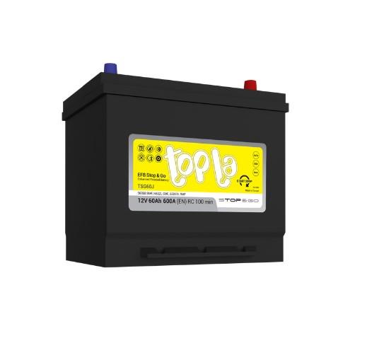 AKUMULATOR 12 V 65AH EFB JIS D+ topla