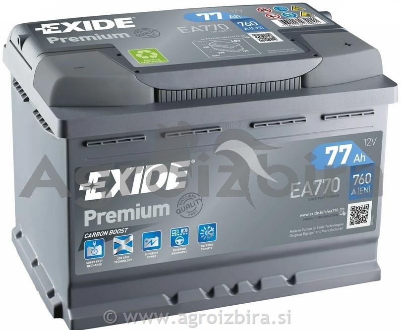 AKUMULATOR 12 V 77 AH EXIDE PREMIUM