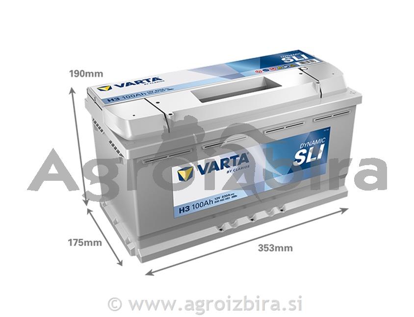AKUMULATOR 12 V 100 AH VARTA SILVER DYNAMIC
