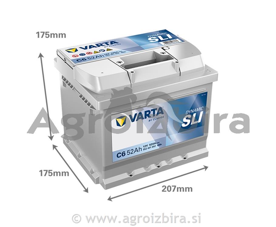 AKUMULATOR 12 V 52 AH VARTA SILVER DYNAMIC