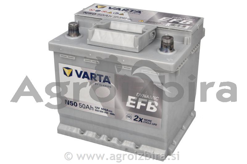 AKUMULATOR 12 V 50 AH VARTA EFB