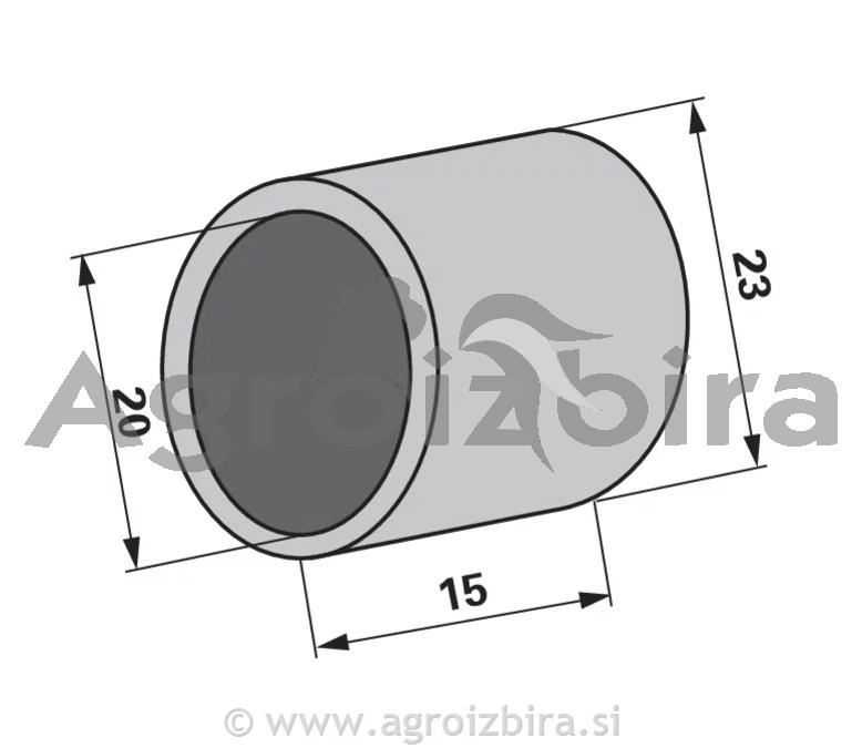 PUŠA NAKLADALNE PRIKOLICE STEYR/REFORM 23X20X15mm