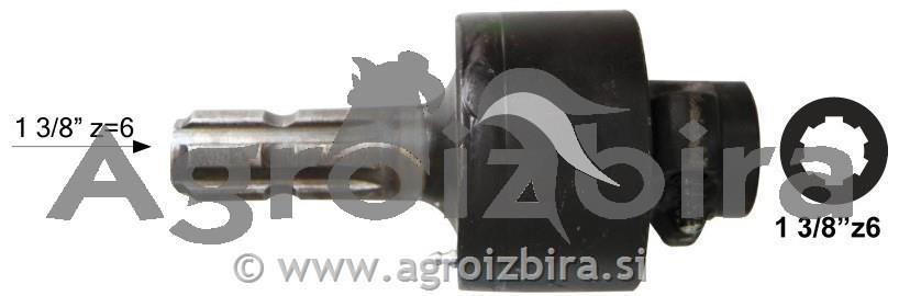 PODALJŠEK KARDANA S SKLOPKO PROSTOTEKOČO - DESNO 1 3/8" z=6 SPT