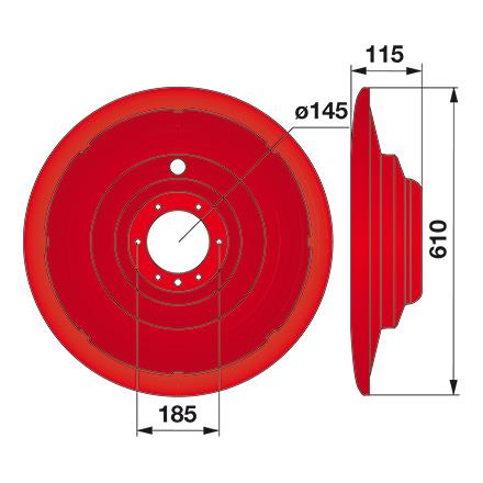 KOLUT SPODNJI POTTINGER CAT 27PLUS, 270F