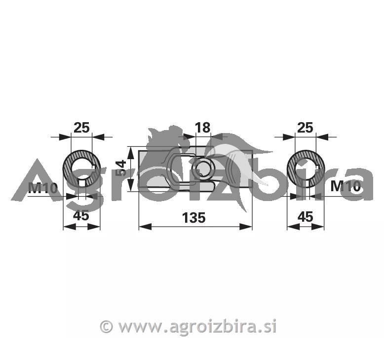 ZGLOB KARDANA FAHR 135mm
