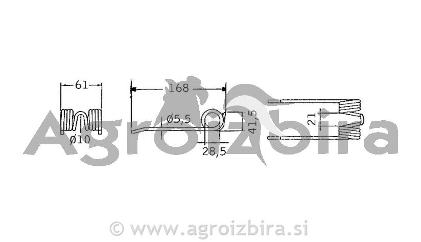 KRAK VZMETNI DEUTZ FAHR KUHN KVERNELAND VICON