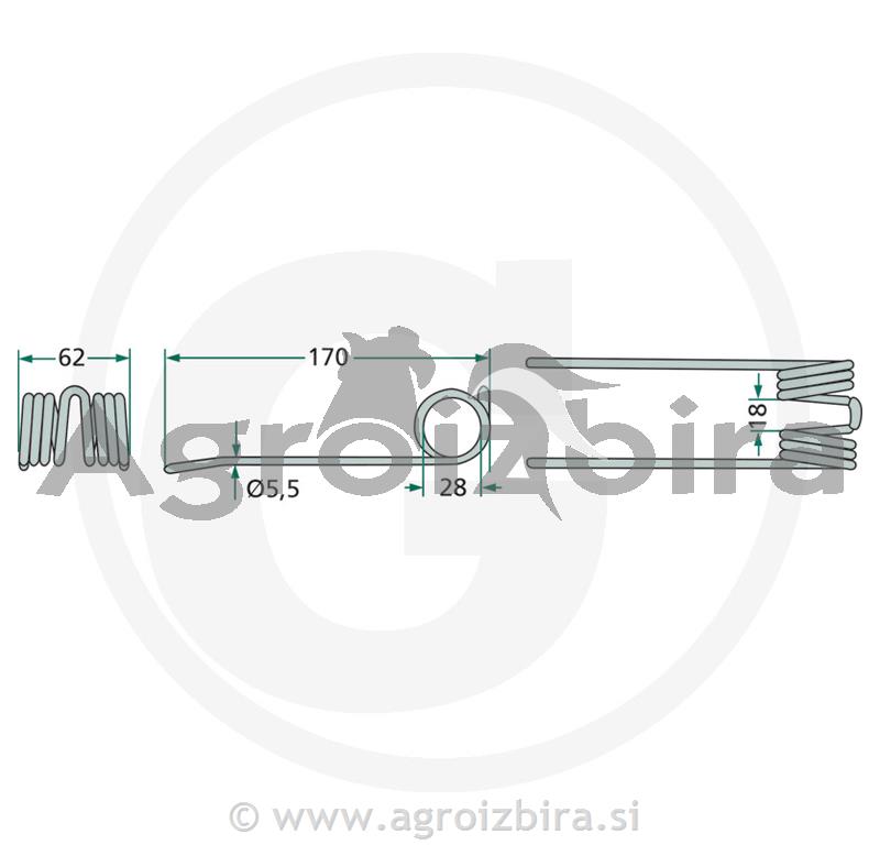 KRAK VZMETNI DEUTZ FAHR KUHN KVERNELAND VICON