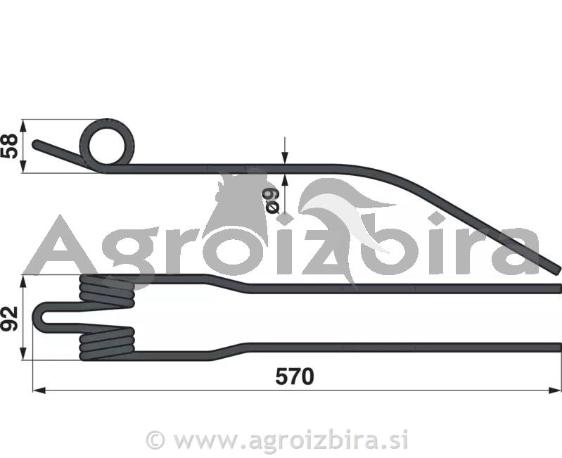 KRAK VZMETNI DEUTZ FAHR / VICON