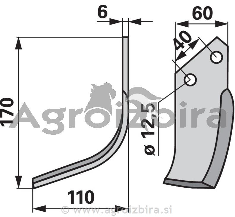 NOŽ FREZE BREVIGLIERI LEVI