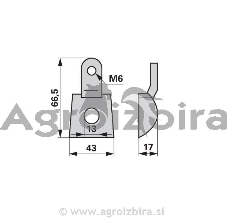 Plošča nosilca vzmetnega kraka Deutz Fah