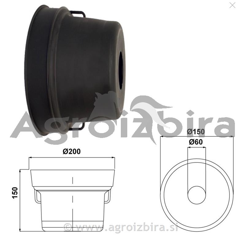 ZAŠČITA KARDANA OSNOVNA fi=200x150