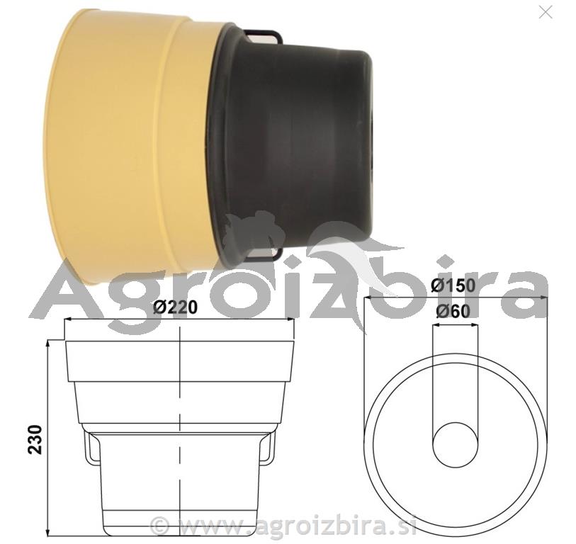 ZAŠČITA KARDANA OSNOVNA fi=220x230