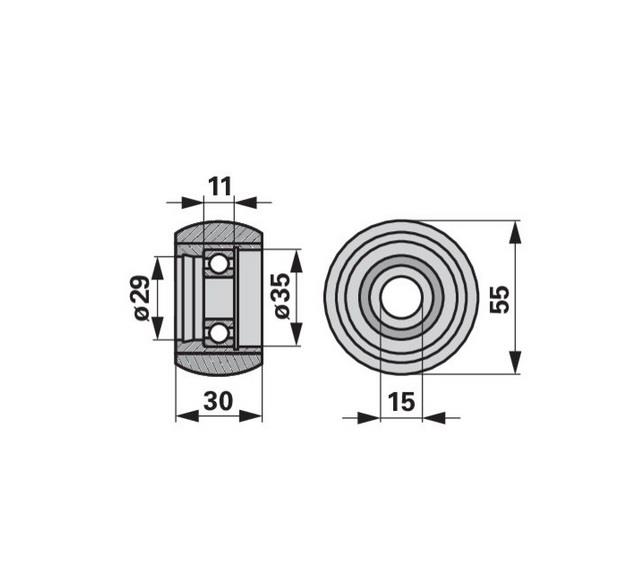 LEŽAJNA ROLICA FELLA