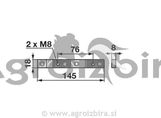 KOSA 140CM 20ZOB BCS 630 evropa prstni