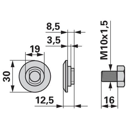 MATICA NOŽA BCS 404 405 ST