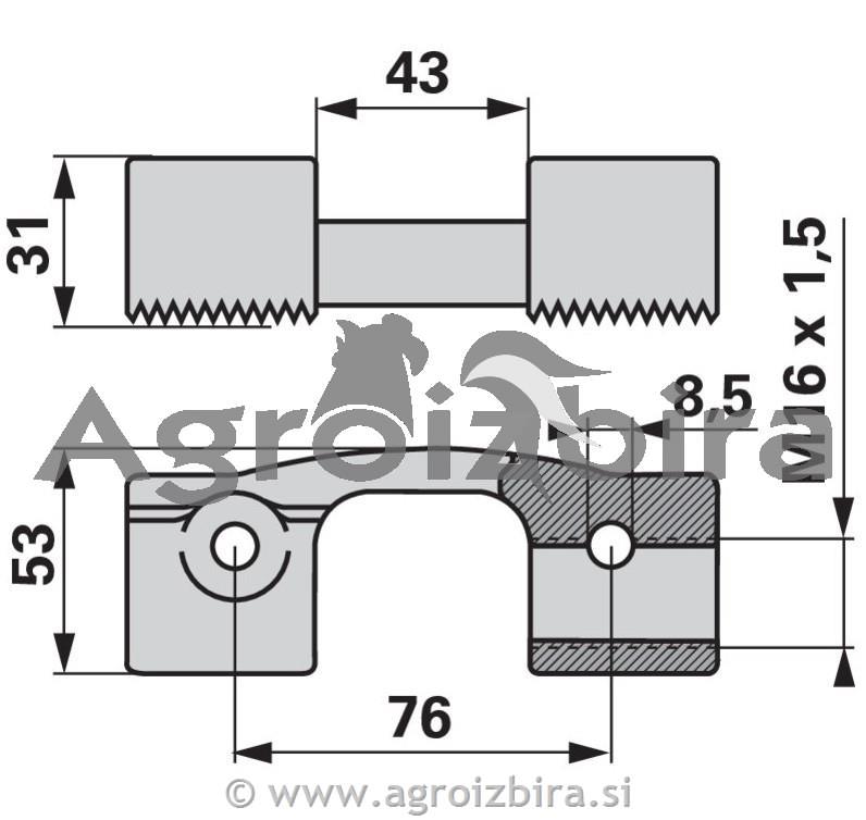 GLAVA KOSE KOMPLET Z VIJAKI BCS 630