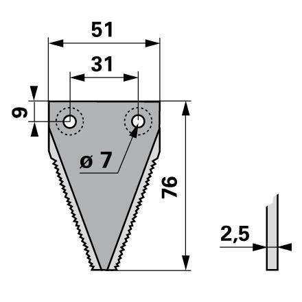 NOŽ K. BCS 715/630 EUROPA GREBEN
