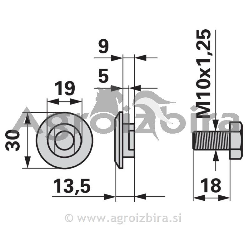 MATICA NOSILCA NOŽA BCS 440 450 460