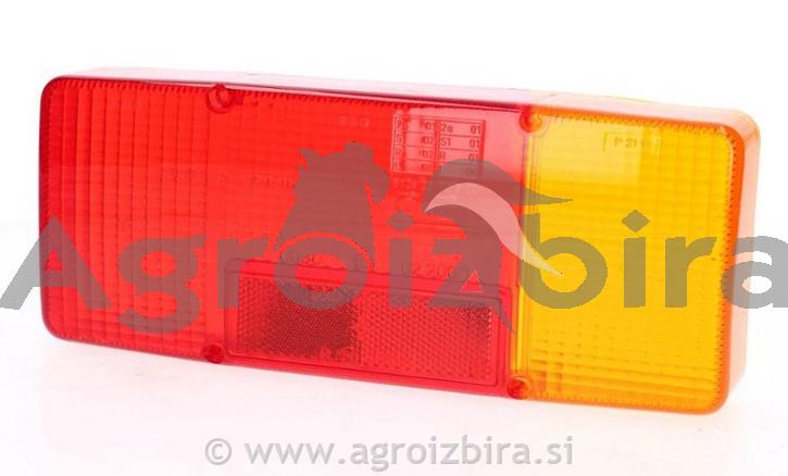 STEKLO SVETILKE STOP ZADNJE DESNO OGLATO SAME - IVECO DAILY