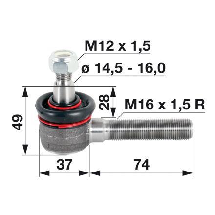 KONČNIK SAME DESNI M16x1.5mm K14.5mm