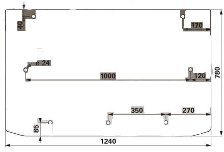 STEKLO KABINE ZADAJ zgoraj SAME TONIRANO