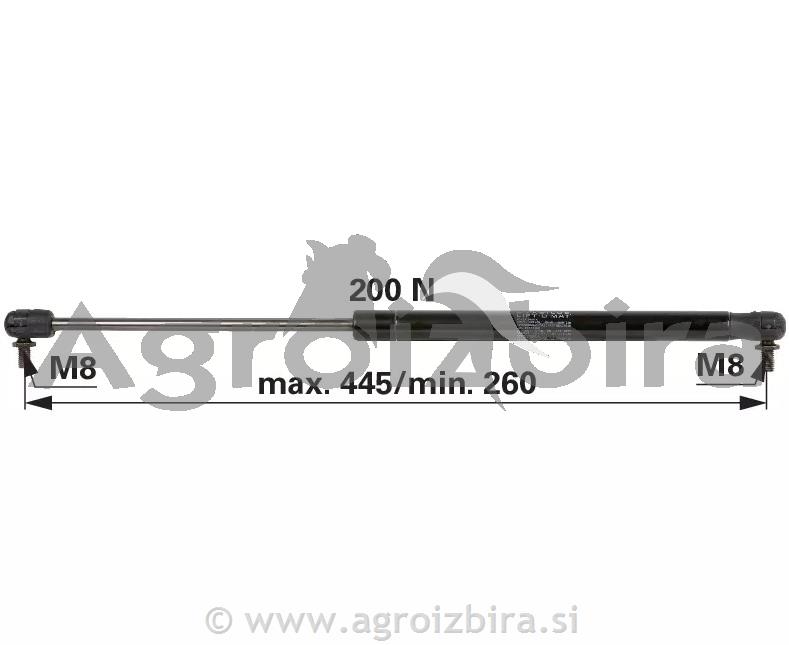 PLINSKI AMORTIZER L=450 F=200N