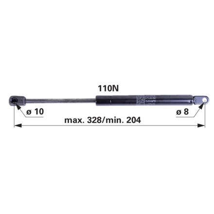 PLINSKI AMORTIZER L=320 F=110N