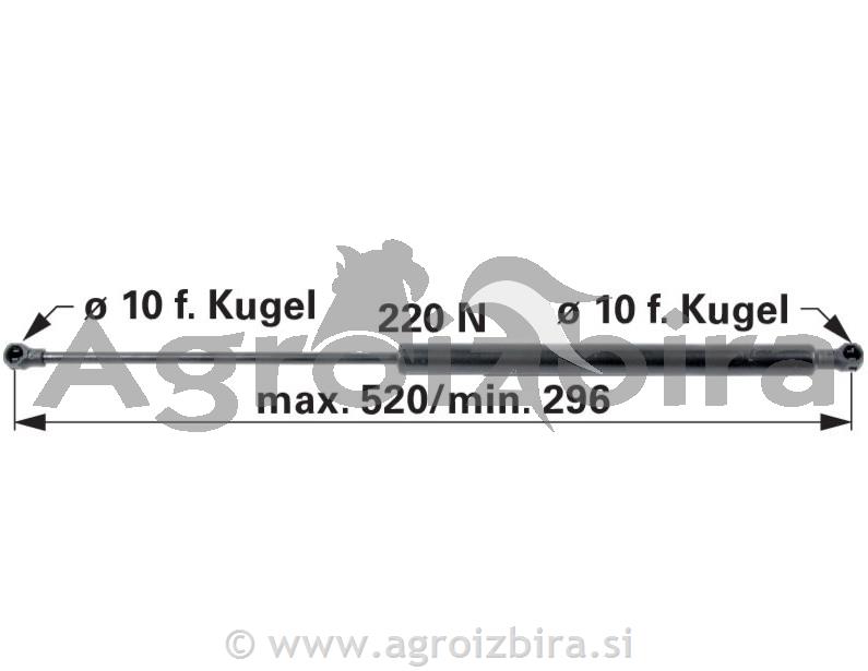 PLINSKI AMORTIZER L=520 F=220N SAME