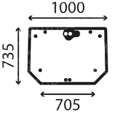 STEKLO KABINE ZADNJE SAME DORADO