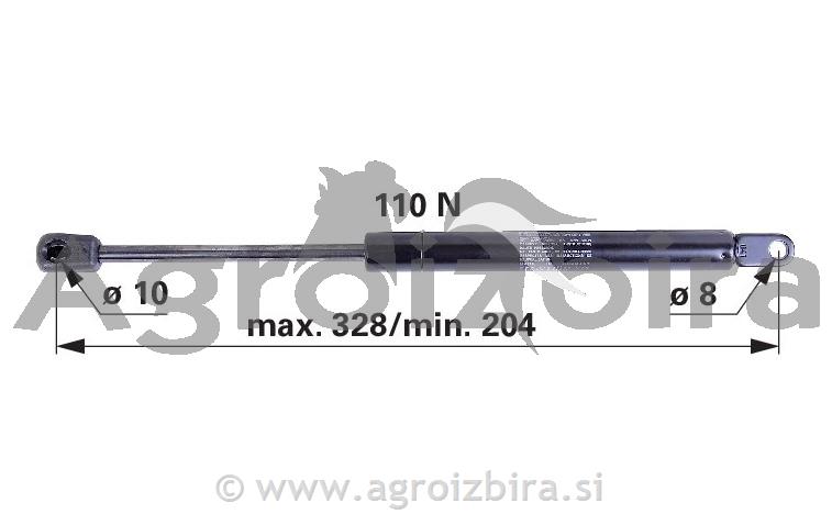 PLINSKI AMORTIZER L=328 F=110