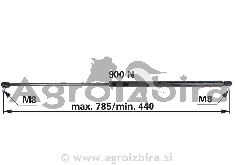 PLINSKI AMORTIZER L=785 F=900N