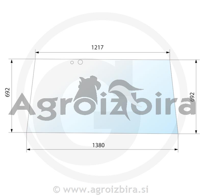 STEKLO KABINE ZADNJE FENDT 309 LSA