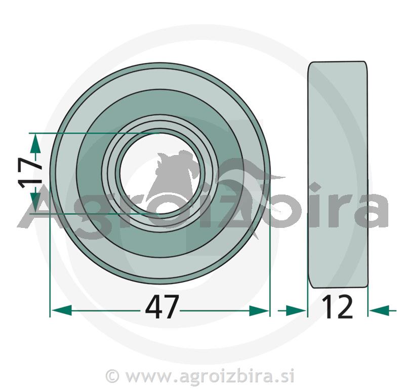 LEŽAJ DEUTZ FAHR ks 2.42 ks 90 rb 3.20