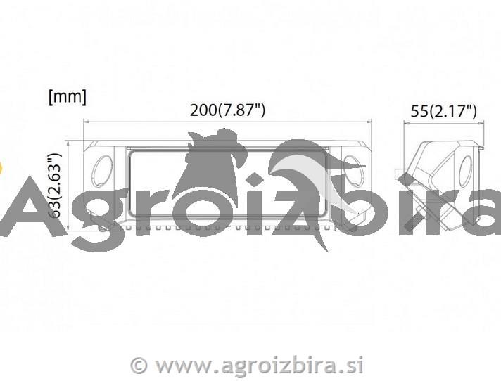 SVETILKA LED 12/24V 2800lm 42XLED 48W