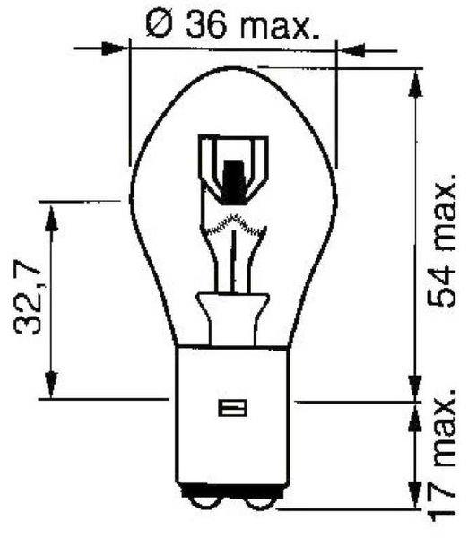 ŽARNICA 12V 45/40W BA20D