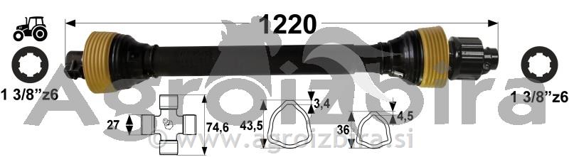 KARDAN S SKLOPKO ZVEZDASTO 900Nm