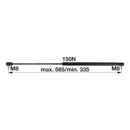 PLINSKI AMORTIZER L=585 F=150N