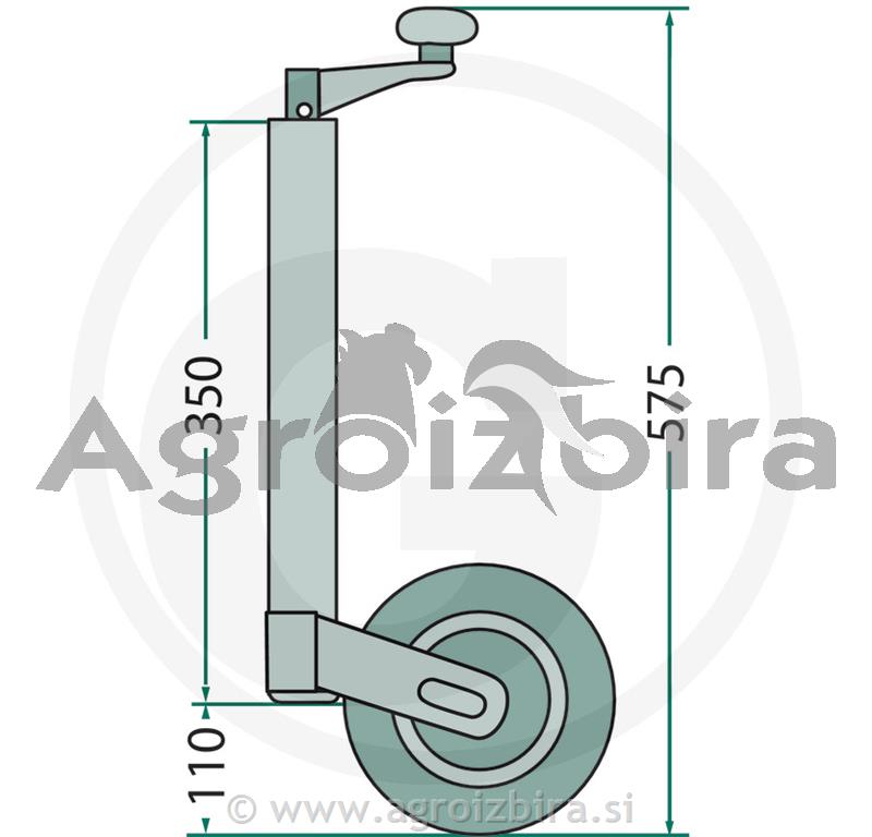KOLO PODPORNO MALO avtoprikolica