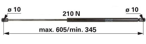 PLINSKI AMORTIZER L=600 F=210N FENDT