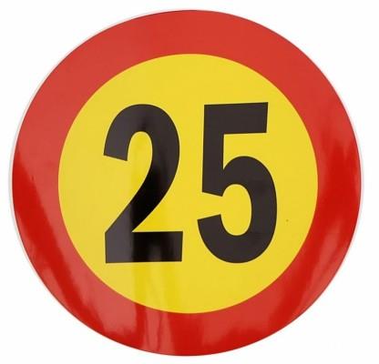 NALEPKA OMEJITVE HITROSTI "25"